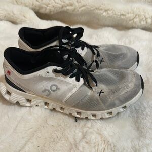 On Running Women's Black and White Sneakers